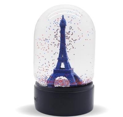 China Custom Europe Eiffel Tower Snow Globe for sale