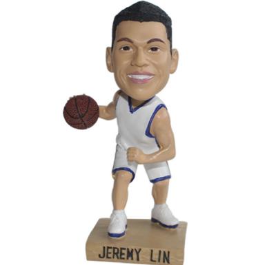 China Europe Flip Head Customize Jeremy Lin Doll Resin Figurines for sale