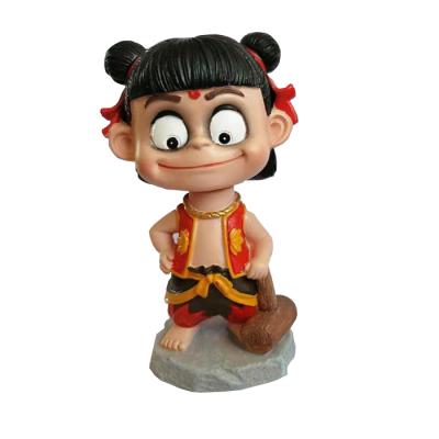 China Europe 2019 Hot Selling Creative Head Shaking Doll Cartoon Nezha Bobble Head for sale