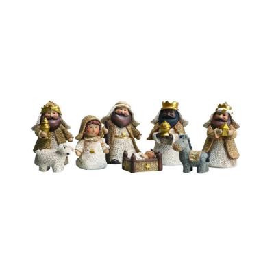 China Europe custom resin mini Jesus nacimiento nativity pendant set for sale