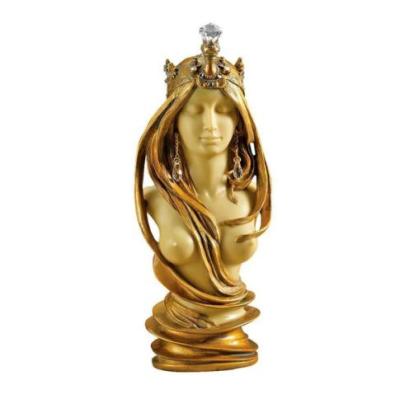 China Custom Bust Medieval Sculpture Goddess Early Europe Nature Statue Resin Figurine for sale