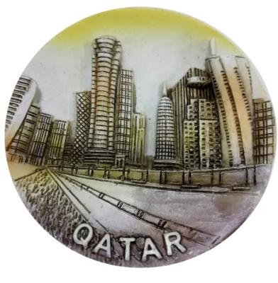 China Custom Africa 3D Fridge Magnets Gifts Skyline Qatar Souvenirs for sale