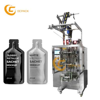 China Automatic Special Shaped Food Bag Energy Drinks Irregular Shaped Sachet Packing Machine for sale