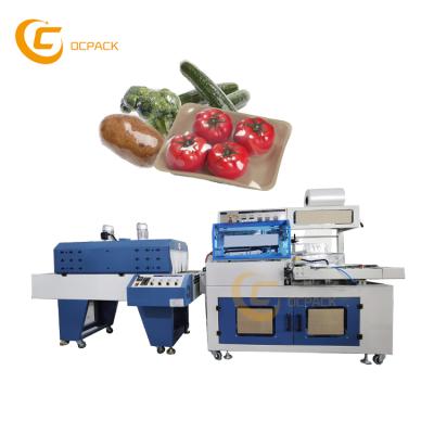 China Food Supermarket Film Fruit Vegetables Heat Shrink Packing Machine for sale