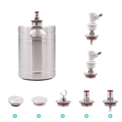 China Sustainable Home Brew Bar Party Beer Carbon CO2 Stainless Carbonation Cap for sale