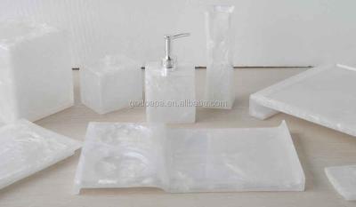 China Sustainable polyresin bathroom set complete sets bathroom sets for hotel for sale