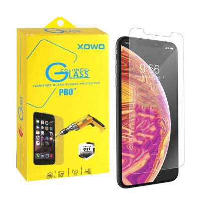 China Ultra Thin Anti-scratch Anti-fingerprint XOWO Tempered Glass 9H Screen Protector For iPhone 11/12/13/14 promax, Case Friendly Mobile Phone Screen Protector for sale