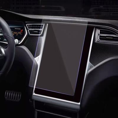 China Tablet 9H hardness tempered glass car center touch screen car navigation screen protector for Tesla Model 3/Y/X/S 17 inch for sale