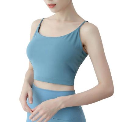 China Breathable Back Seamless Bra Gym Yoga Fitness Bra Tank Top Bra With Chest Pad for sale