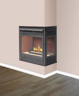 China Natural Gas Indoor Modern Flue Free Fireplace for sale