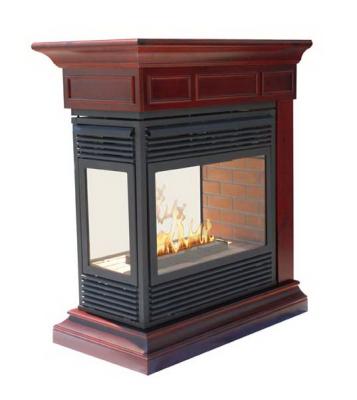 China Indoor Classic Natural Gas Marble Decorative Fireplace for sale