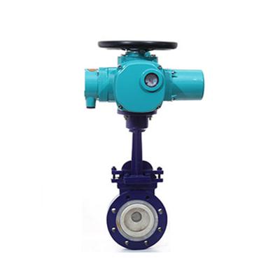 China General pulp slurry valve graphite coal powder ash discharging gate valve slurry wear-resistant ceramic seal knife electric gate valve for sale