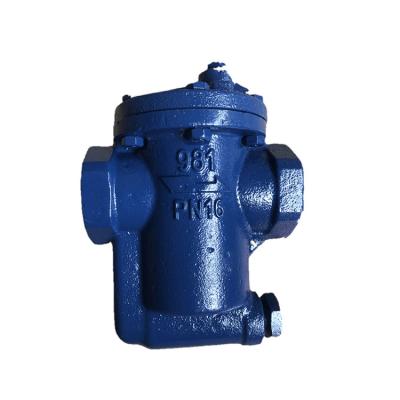 China General 1 Inch Inverted Bucket Steam Trap Cast Iron Stainless Steel Automatic Drain Trap Threaded Inverted Bucket Trap for sale