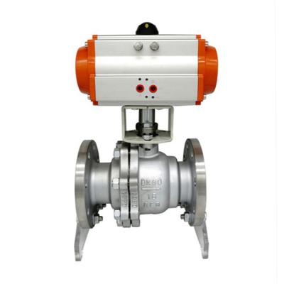 China General High Temperature Steam Relief Valve Stainless Steel Flange Linked To Trackball Pneumatic Valve for sale