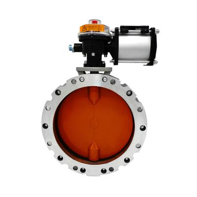 China Detail for Pneumatic Mixing Plant Powder Dust Butterfly Valve Mixing Single Station Cement Control Special/Double Flange Wear Resistant Butterfly Valve for sale