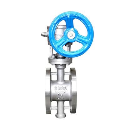 China General Turbo Manual Butterfly Valve SS304 Stainless Steel Cast Iron Hard Seal Flange Steel Eccentric Butterfly Valve for sale