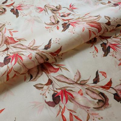 China 16mm/19mm/25mm/40mm Metallic Silk Satin Fabric Price Per Meter Customization Digital Print - Silk Floral Fabric for sale