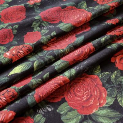 China 16mm Metallic Stretch Silk Satin Fabric Customization Digital Print - Silk Floral Fabric For Dresses for sale