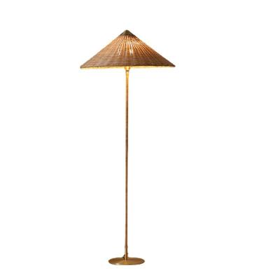 China New Coming Modern Office Home Decor Eye Protection Space Saving Rattan Floor Lamp Supplier In China for sale