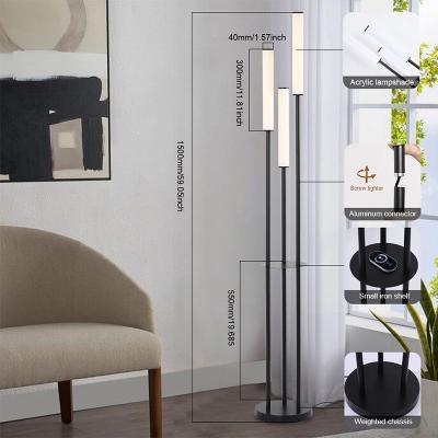 China Modern Hot Selling Nordic Modern Standing Standing Led Space Saving Living Room Corner Floor Lamp for sale