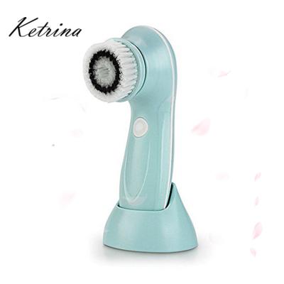 China Exfoliators New Design Interchangeable Rotation Heads Facial Cleansing Brush for sale