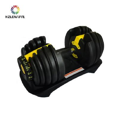 China High Density Durable Material Adjustable Dumbbell 55 Pound Cast Iron Adjustable Weight Dumbbells 100 Kg Adjustable Dumbbell And Barbbell for sale