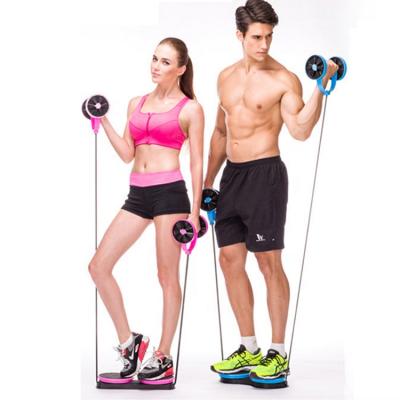 China Universal New Design Home Fitness Push Up Dumbbell Wheel Roller Multi Colored Mute Belly Abdominal Wheels ab Wheel for sale