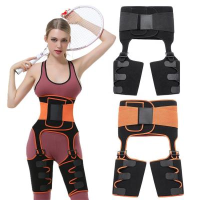 China 80% Neoprene + 20% Nylon Neoprene Three-in-One Hip-Raise One-Piece Sports Abdomen Belt Yoga Fitness Waist Pad for sale