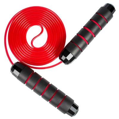 China Tangle Free Fitness Exercise Adult Comfortable Light Weight PVC Adjustable Cross Fit Workouts Jump Rope for sale