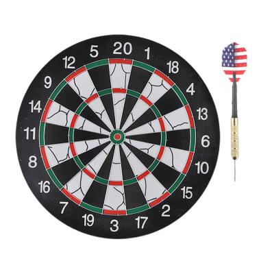 China Creative Sisal Target Dart Board Creative High Quality Game Factory BSCI Target 18 Inch Hair Corrugated Paper for sale