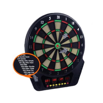 China Professional LED Highlight LED Display Dart Game Machine Electronic Target with 6 Darts for sale