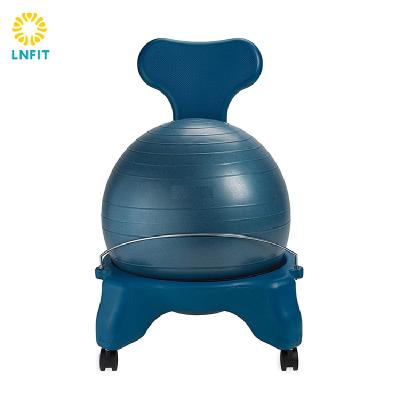 China Premium Height Adjustable Home and Office Yoga Gym Ball Fitness Exercise Yoga Ball Chairs for sale