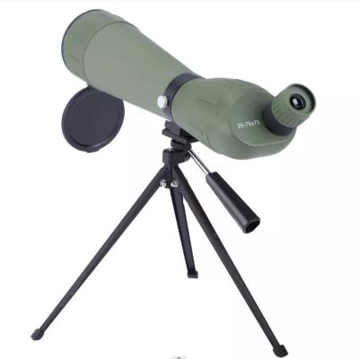 China Bird Watching Zooming Camping Mount HD 25-75X70mm Spotting Scope Long Range Waterproof Monocular Telescope With Tripod Phone Clip For Bird Watching for sale