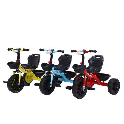 China Ride on Toy Wholesale High Quality Best Price Hot Sale Kids Baby 2 Seat Child Tricycle for sale