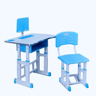 China Hot Selling Height Adjustable School Desk Child And Chair Child Table And Chair Wood 702 for sale