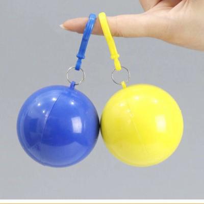 China Bachelorette Raincoat Manufacturer Wholesale Portable Plastic Ball Disposable Raincoat for sale