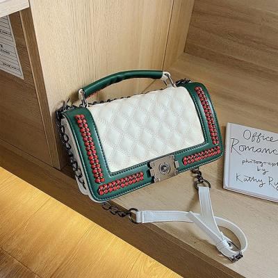 China 2020 Inclined Bag Handbag Graffiti Style Trend Women s Bag Fashion Bags Waterproof Breathable Rainbow Color s Large for sale