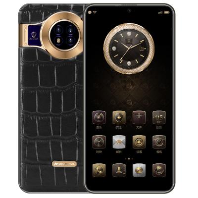 China High End Lightweight Luxury Dual SIM Card Kreta M7 Business Smart Mobile Phone For mate40 Porsche 8848 Supports 5g Card Brown 8+256GB Cowhide Leather for sale