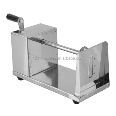 China Viable Manual Spiral Potato Chips Making Machine Twisted French Fries Potato Cutter Potato Spiral Cutter For Sale for sale