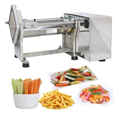 China Automatic potato cutter factory hotels direct sales free spare parts electric french fries fruit onion tomato vegetable cutter for sale