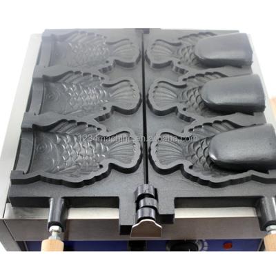 China 2022 New Design Outdoor Top Selling Gas Type Fish Waffle Maker / Taiyaki Making Waffle Machine for sale