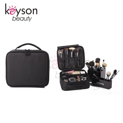 China For Cosmetics Keyson China Soft Sided Cosmetic Bag Portable Travel Makeup Bag for sale