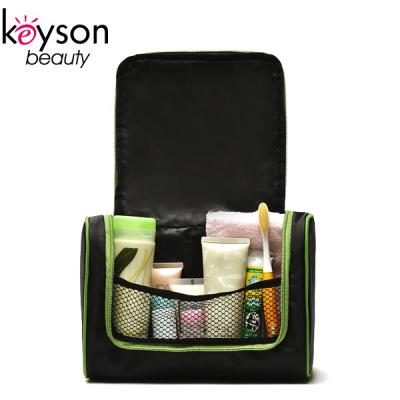 China Keyson Toiletries Organizer Travel Black Nylon Portable Cheaper Toiletry Bag For Men for sale