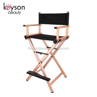 China Keyson Lightweight Foldable Custom Color Frame Portable Aluminum Makeup Chair For Makeup Artist for sale