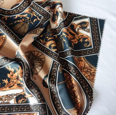 China 160gsm Sustainable Polyester Digital Printing Vintage Style Mesh Fabric for sale