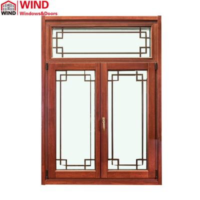 China Swing Tilt and Turn Window Ventilation Aluminum Wood Frame for sale