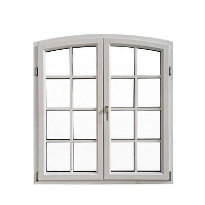 China Wholesale Low-E Double Swing Casement Glass Aluminum Wood Window for sale