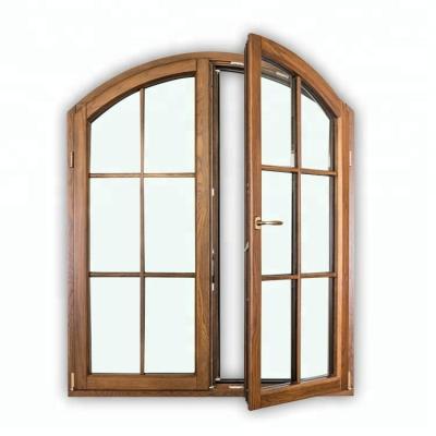 China 2019 Swing Roll Up Latest Best Quality Aluminum Wood Arched Casement Sash Windows For Sale for sale