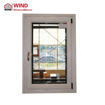 China Swing Tempered Chandelier Tilt & Rotate 90 Degree Aluminum Wood Casement Window Atlanta for sale