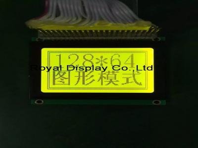 Cina Esposizione dell'affissione a cristalli liquidi di 128 x 64 grafici, alimentazione elettrica dell'affissione a cristalli liquidi Dot Matrix Display 5v in vendita